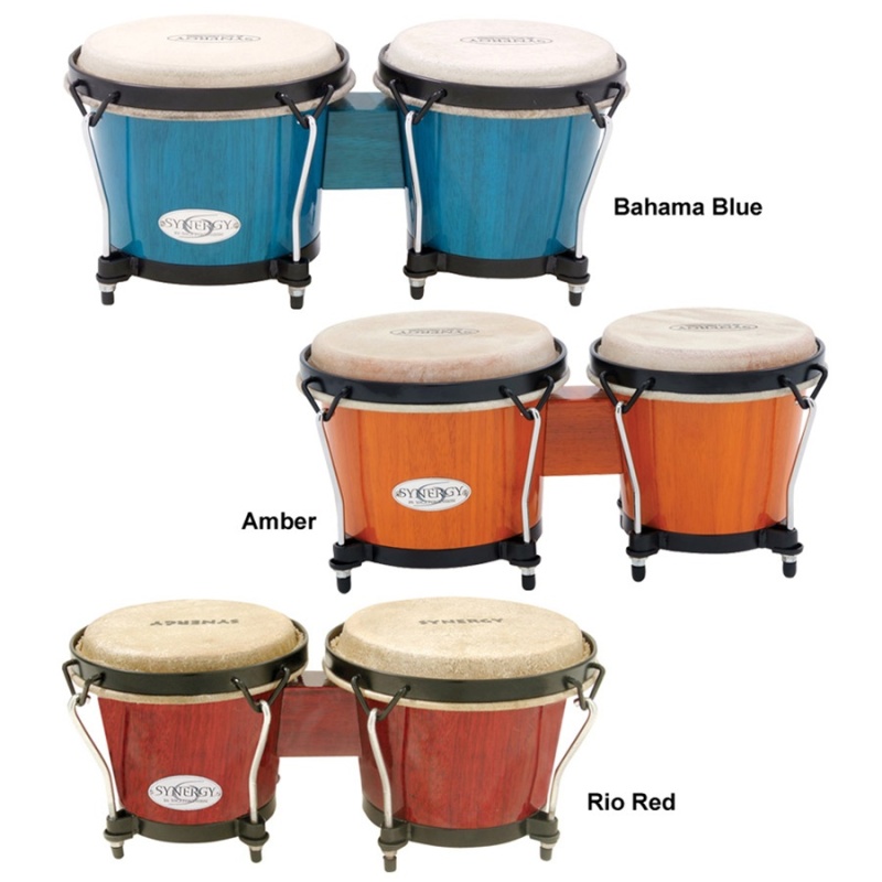 Toca Synergy Wood Bongos, Rio Red