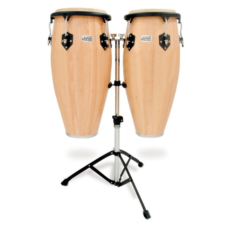 Toca Player's Series Wood Conga Set With Double Stand