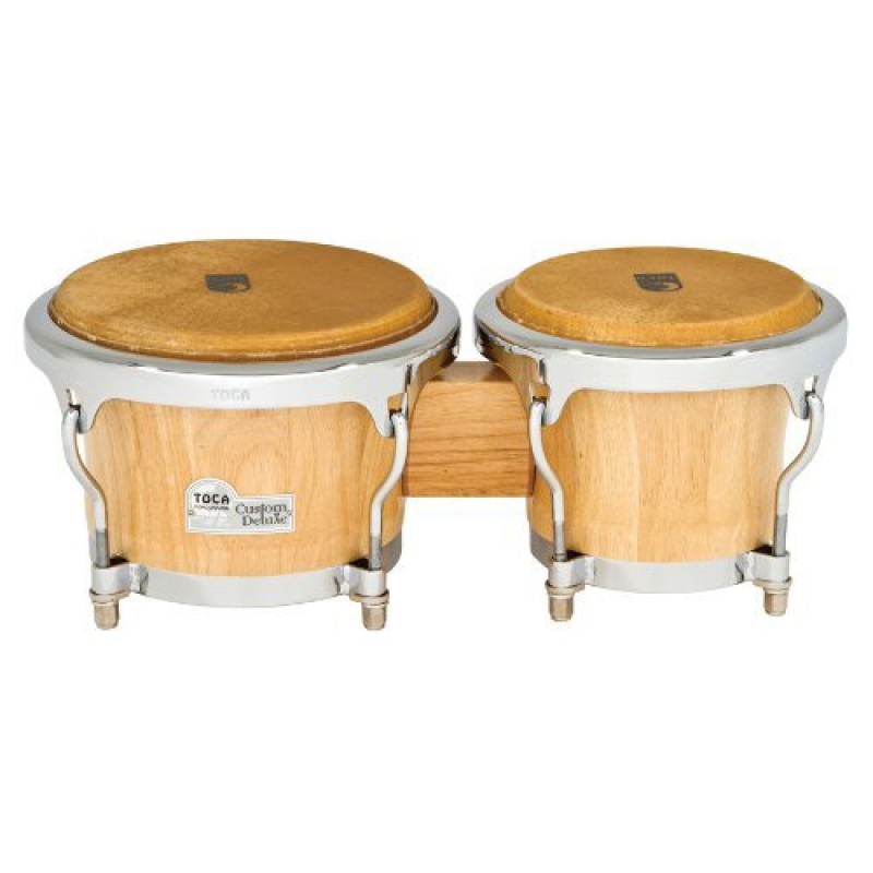 Toca Custom Deluxe Wood Bongos, Natural