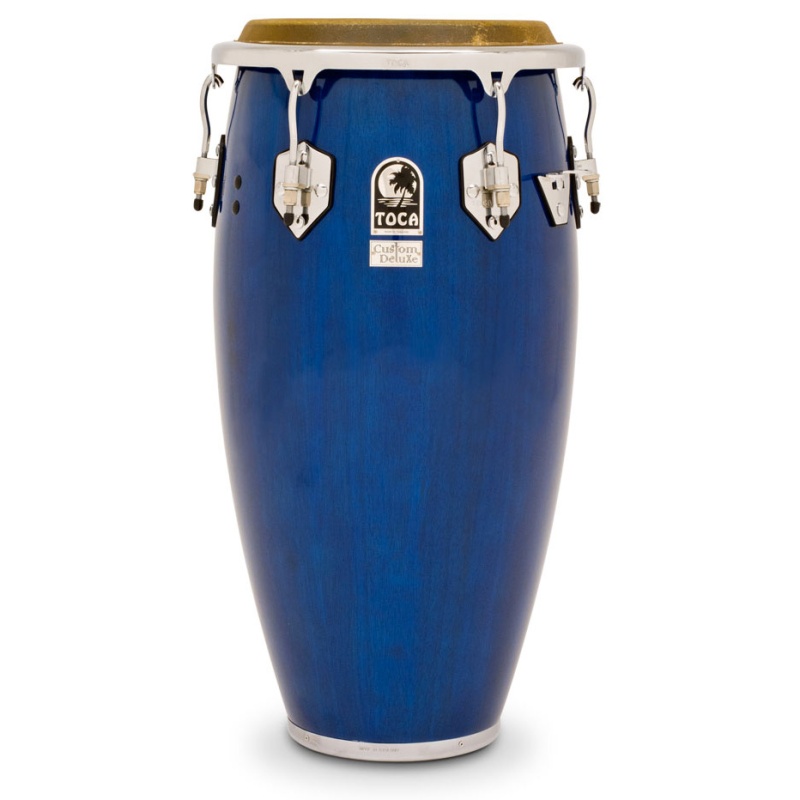 Toca Custom Deluxe 11-3/4 In. Conga Drum, Blue