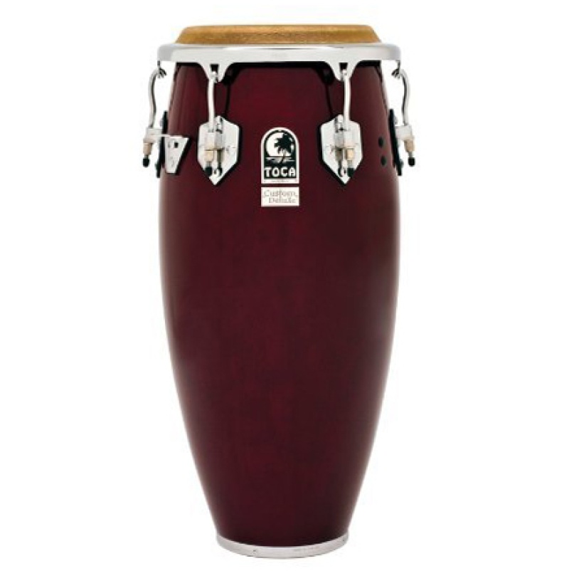 Toca Custom Deluxe 11 In. Quinto Conga Drum, Dark Wood