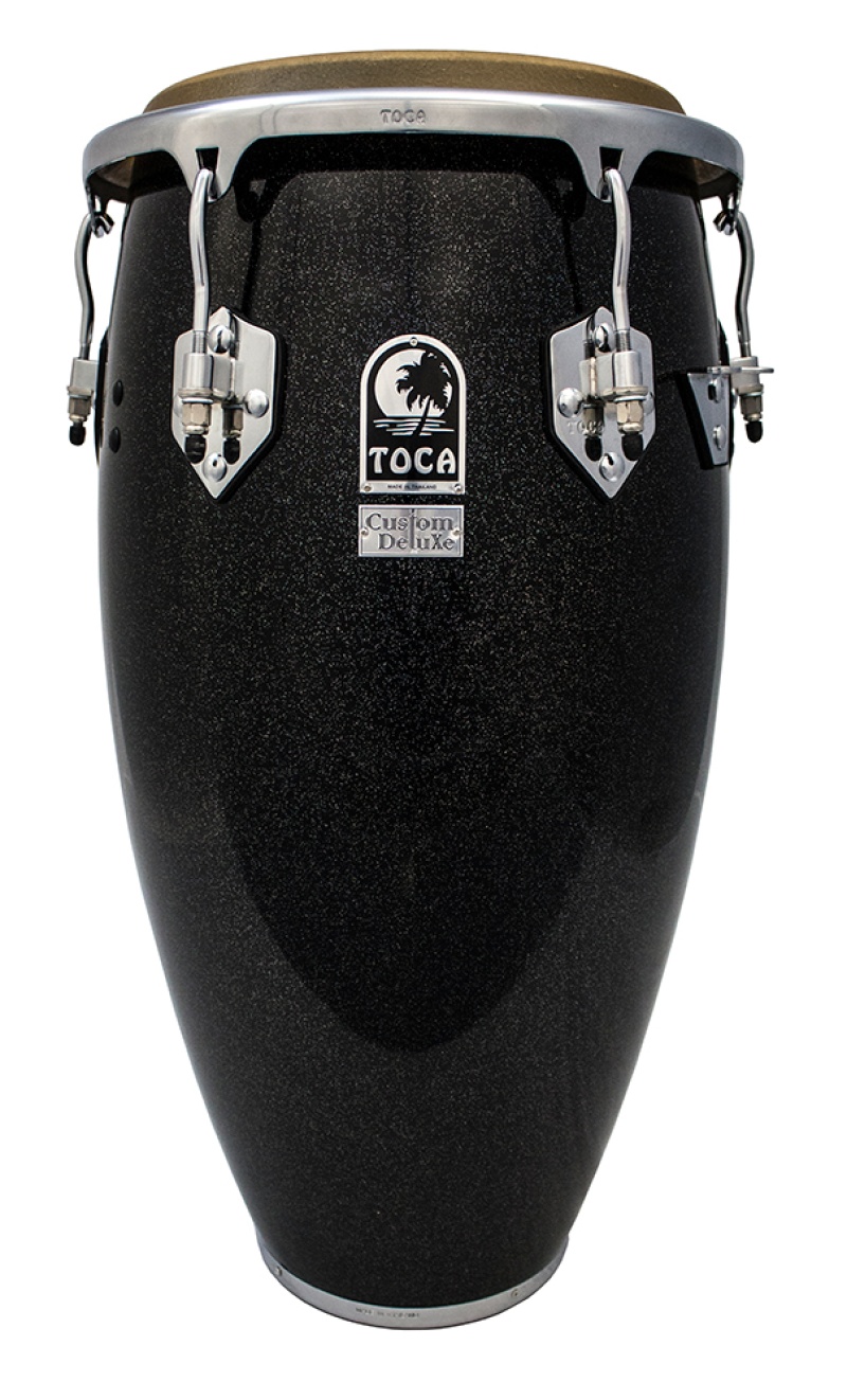 Toca Custom Deluxe Wood 12-1/2" Tumba - Black Sparkle