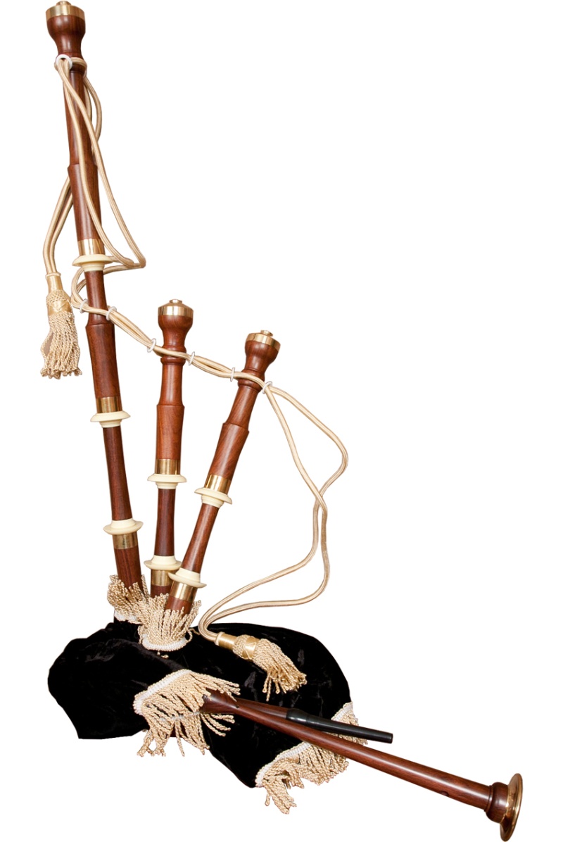 Roosebeck Full Size Sheesham Chalice Style Bagpipe W/ Black Cover