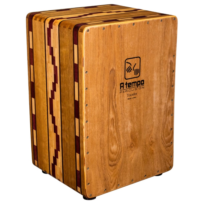 A Tempo Tocador Flamenco Cajon, Mohena And Purpleheart + Bag