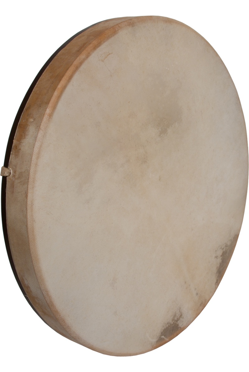 Dobani Pretuned Goatskin Head Wood Frame Drum W/ Beater 18"X2"