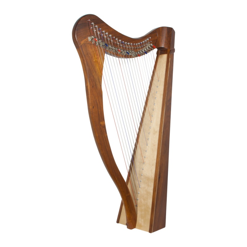 Roosebeck Heather Harp 22-String, Sheesham 5-Panel, Chelby Levers