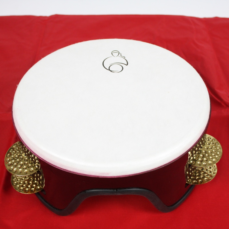 Toca Jamal Mazhar Drum W/ Jingles - 12 In. Red Pvc