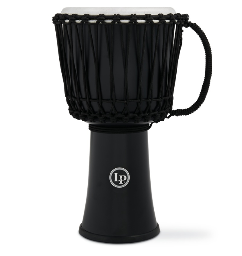 Lp 10 In. Rope Tuned Circle Djembe With Perfect-Pitch Head, Black