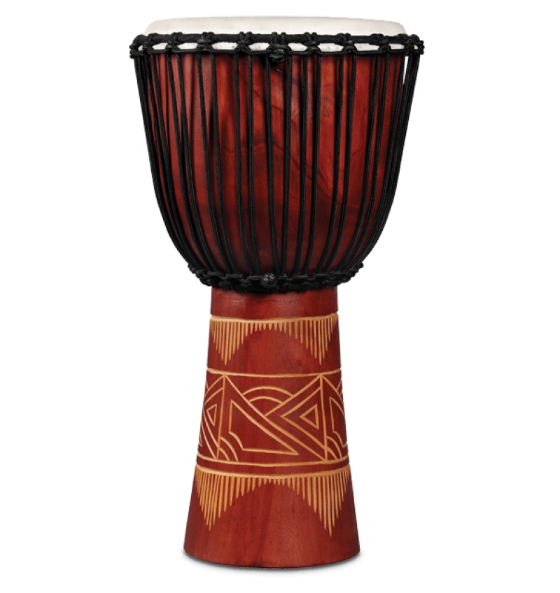 Lp World Beat Wood Art Large Djembe Red