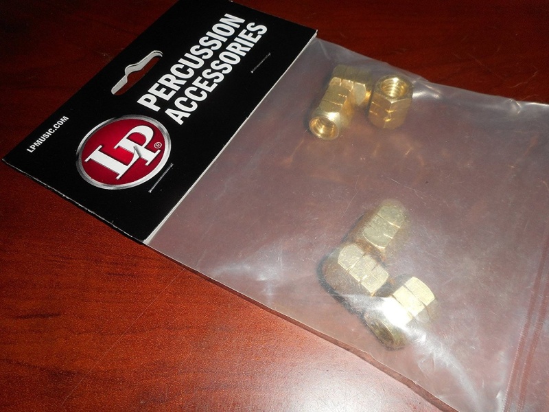 Lp Conga Super Nuts Gold Tone, Set Of 6