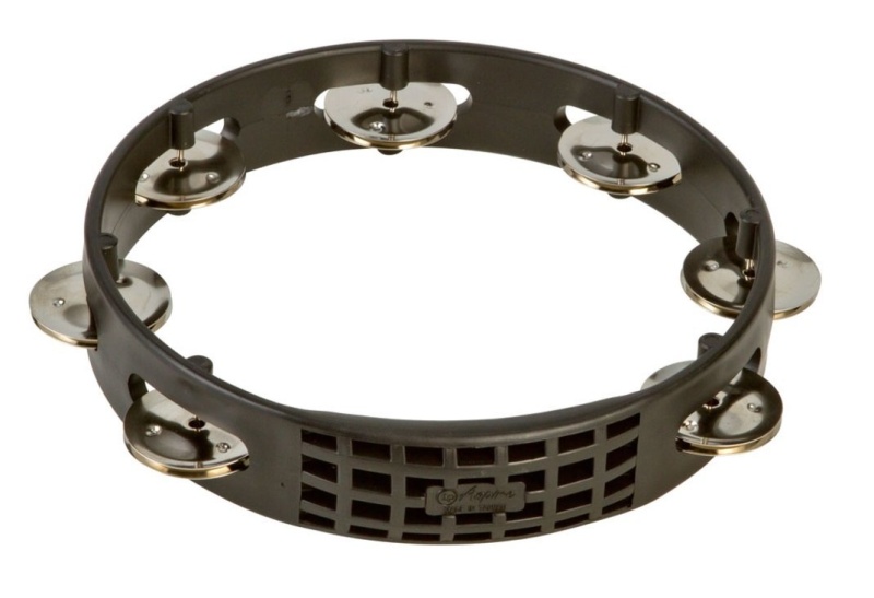 Lp Aspire Plastic Tambourine Black 8"