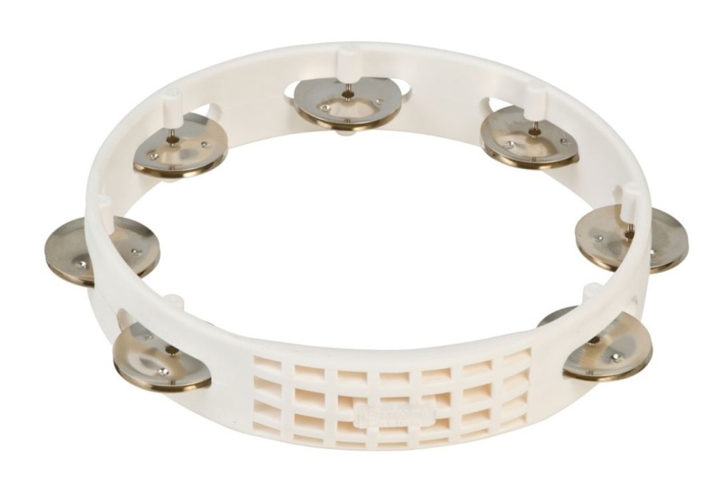 Lp Aspire Plastic Tambourine White 8"