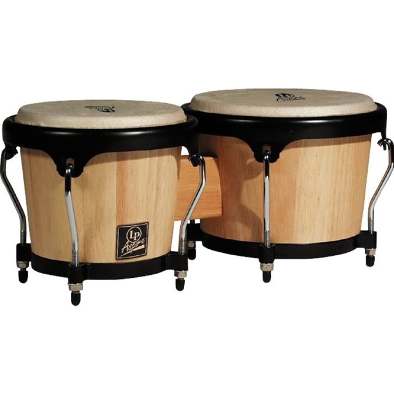 Lp Aspire Wood Bongos, Natural