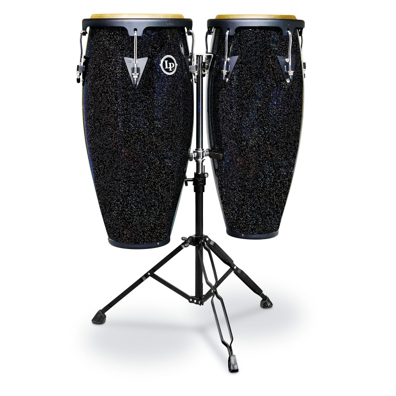 Lp Aspire 10" And 11" Santana Black Magic Conga Set W/ Stand