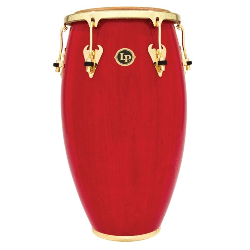 Lp Matador 12-1/2" Wood Tumbadora, Red/Gold Tone