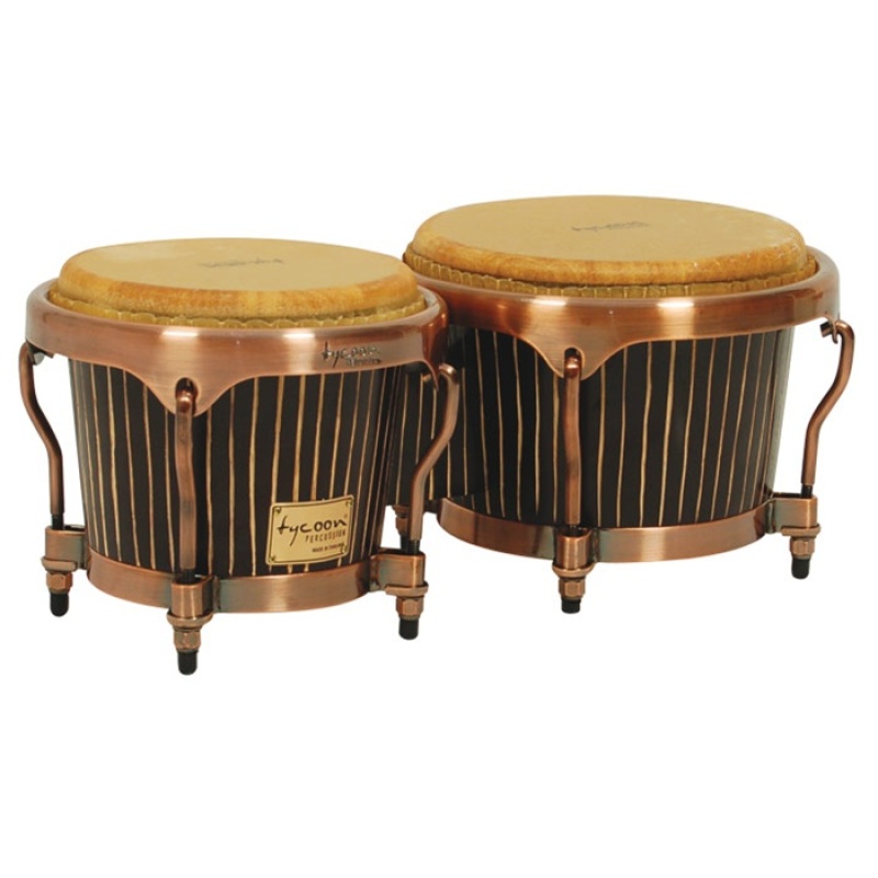 Tycoon Percussion Master Hand Crafted Pinstripe Series Bongos