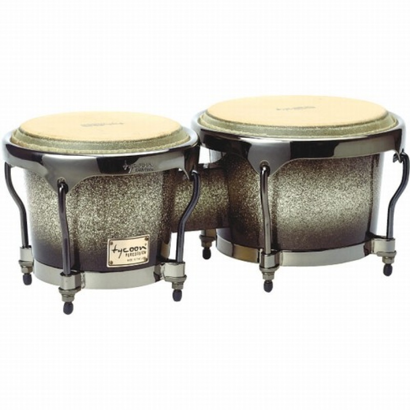 Tycoon Percussion Master Platinum Fade Series Bongos