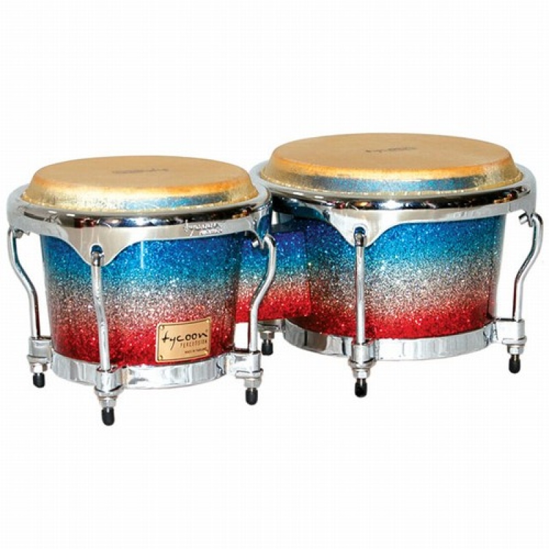 Tycoon Percussion Master Platinum Tri-Fade Series Bongos