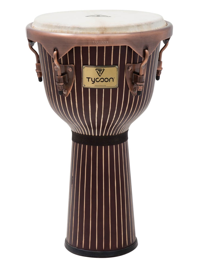 Tycoon Percussion Master Handcrafted Pinstripe Series Djembe