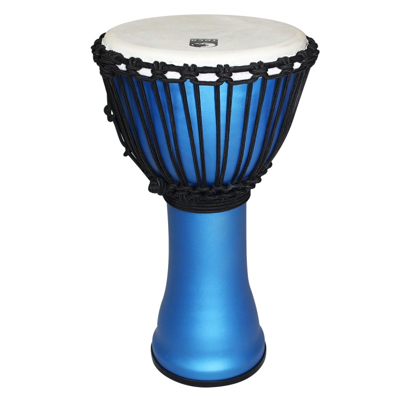 Toca Freestyle Rope Tuned Synthetic Djembe Drum – Matte Ocean Blue