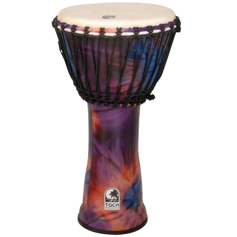 Toca Freestyle Djembe, Woodstock Purple, 12" Head X 24" Tall