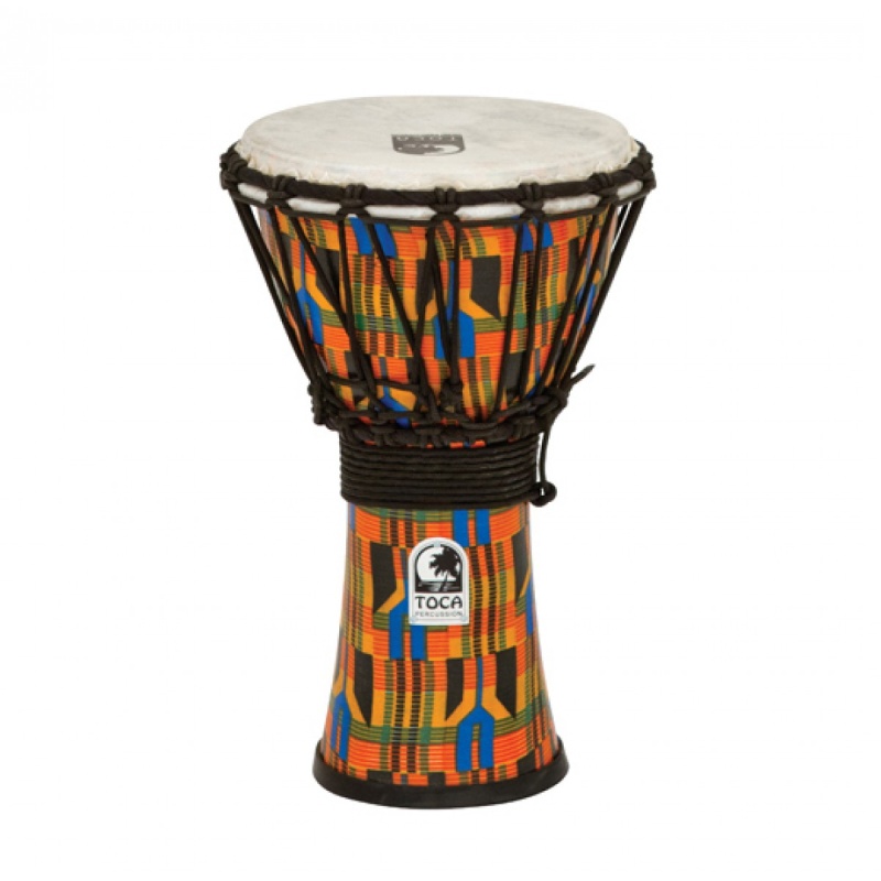 Toca Freestyle Djembe, Kente, 7" Head X 12" Tall