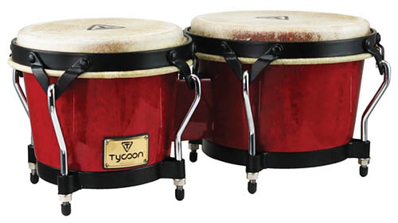 Tycoon Percussion Supremo Series Red Bongos