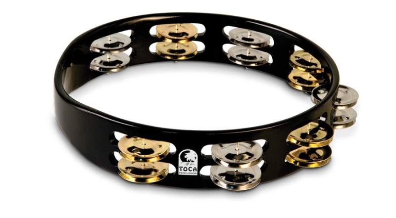 Toca 10" Colorsound Tambourine, Black
