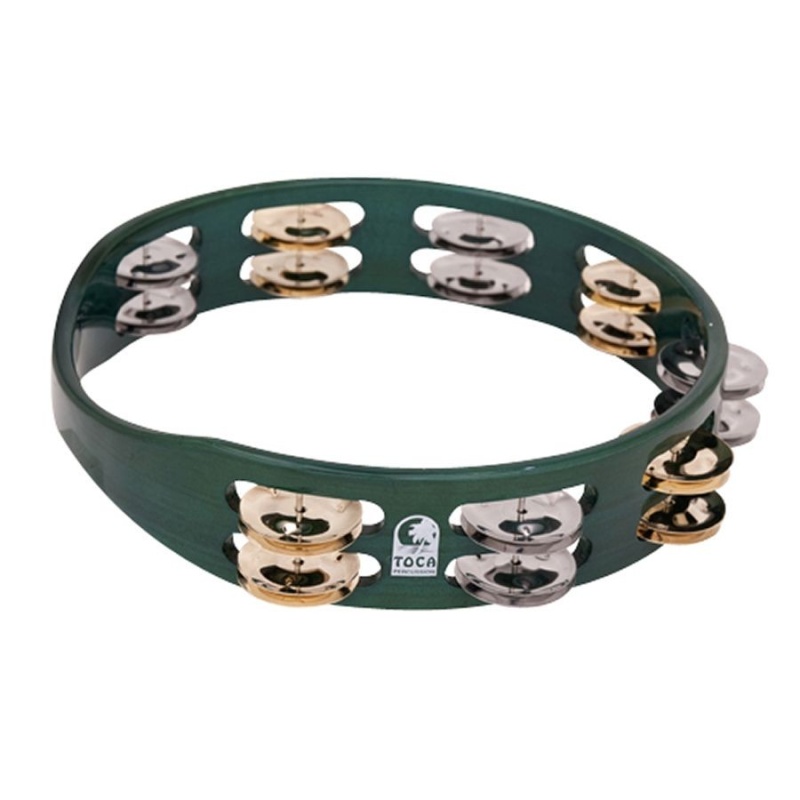 Toca 10" Colorsound Tambourine, Green
