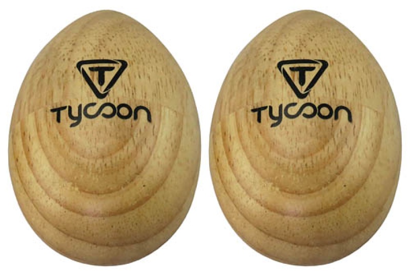 Tycoon Percussion Large Wooden Egg Shakers (Pair)