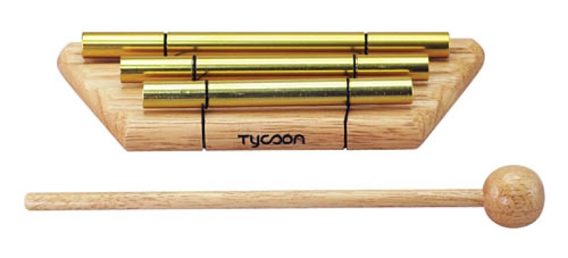Tycoon 3 Gold Plated Chimes On Siam Oak Bar
