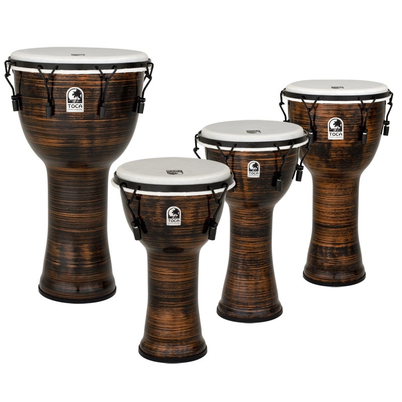 Toca Freestyle 10 In. Spun Copper Mechanically-Tuned Djembe