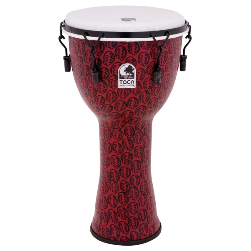 Toca Freestyle Ii Mechanically Tuned Djembe, Red Mask, Medium