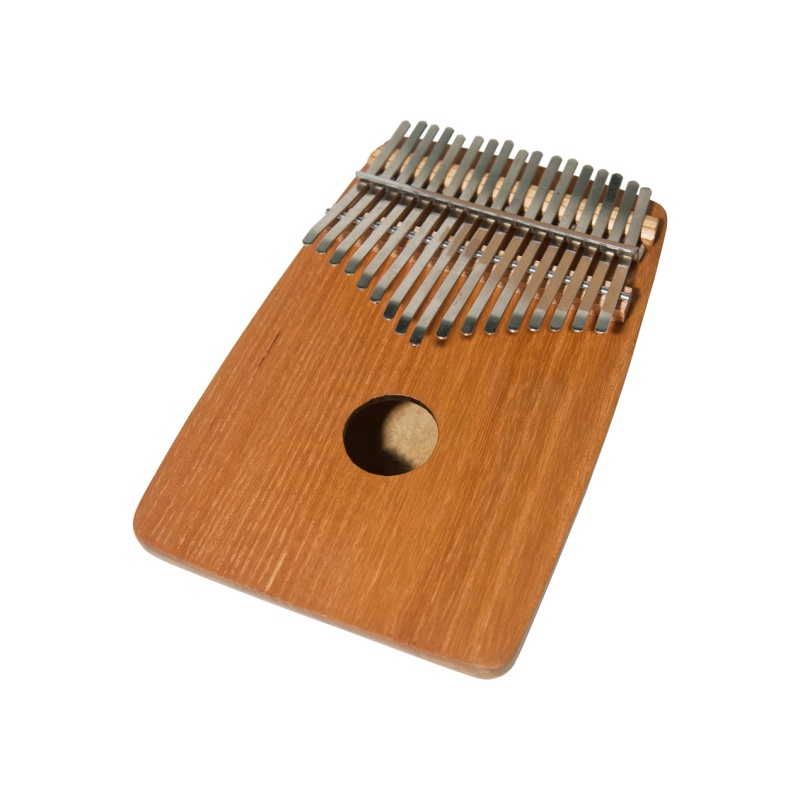 Dobani 17-Key Thumb Piano W/ Rounded Back - Red Cedar
