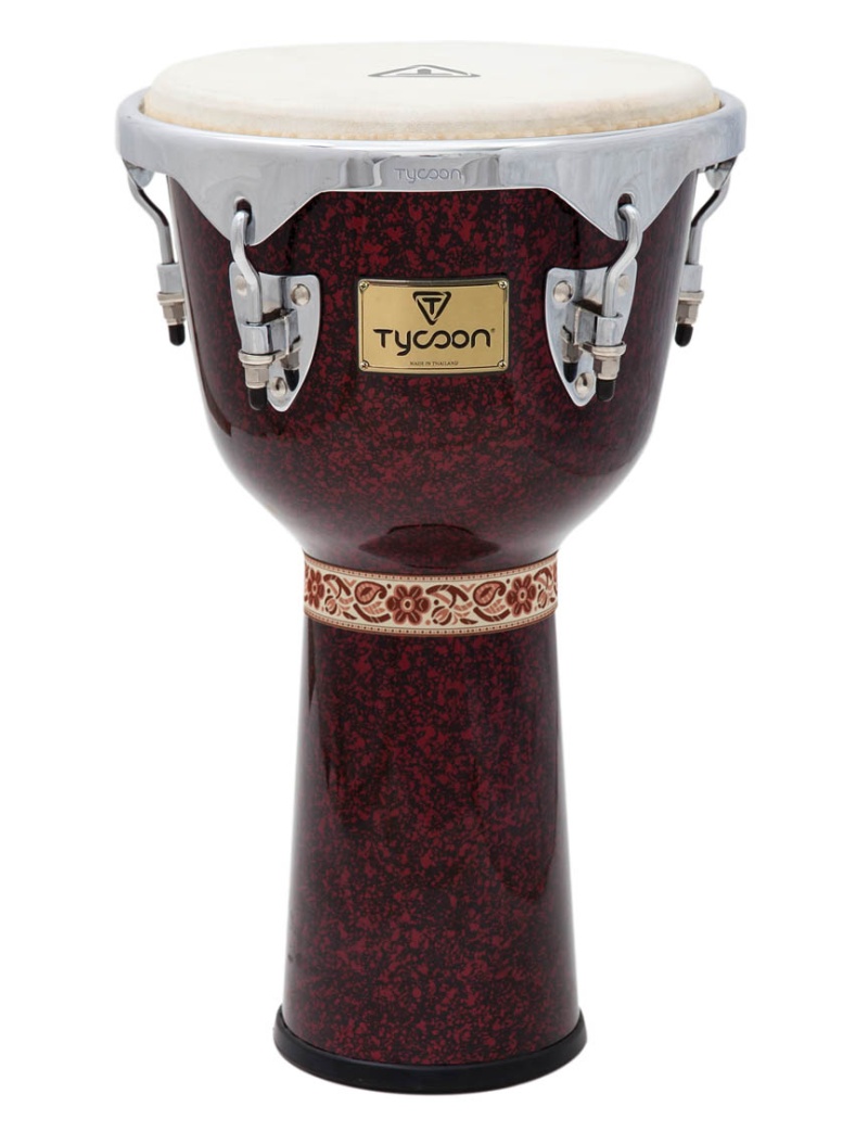 Tycoon Percussion Concerto Series Djembe, Red Pearl