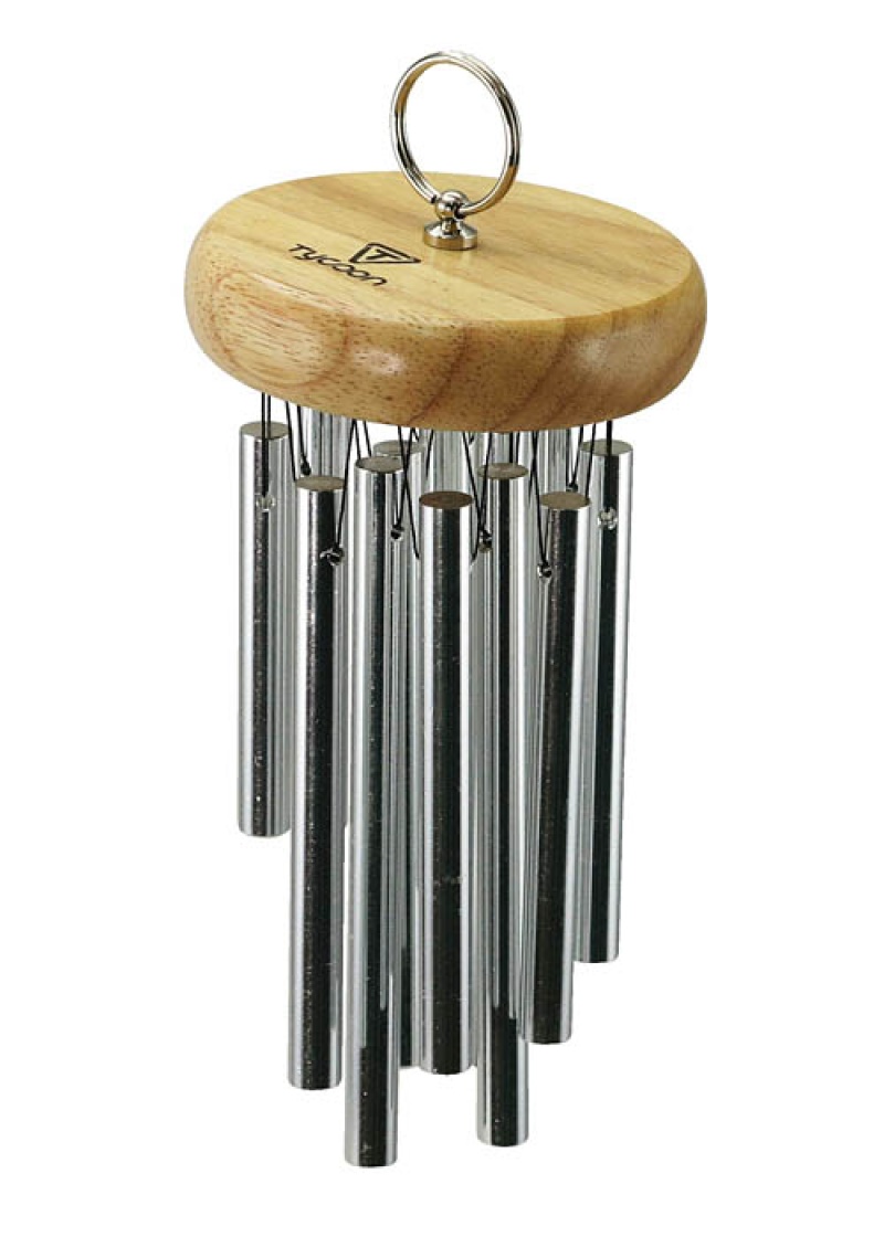 Tycoon 12 Chrome-Plated Chimes On Siam Oak Bar