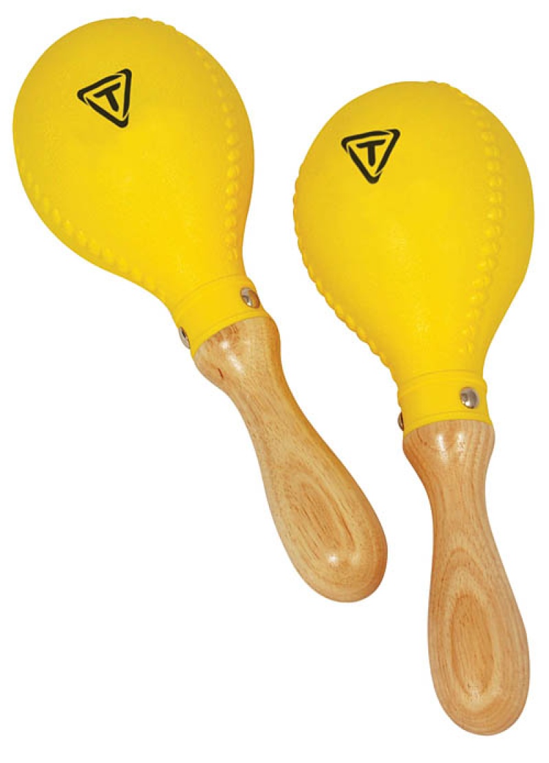Tycoon Percussion Yellow Plastic Maracas