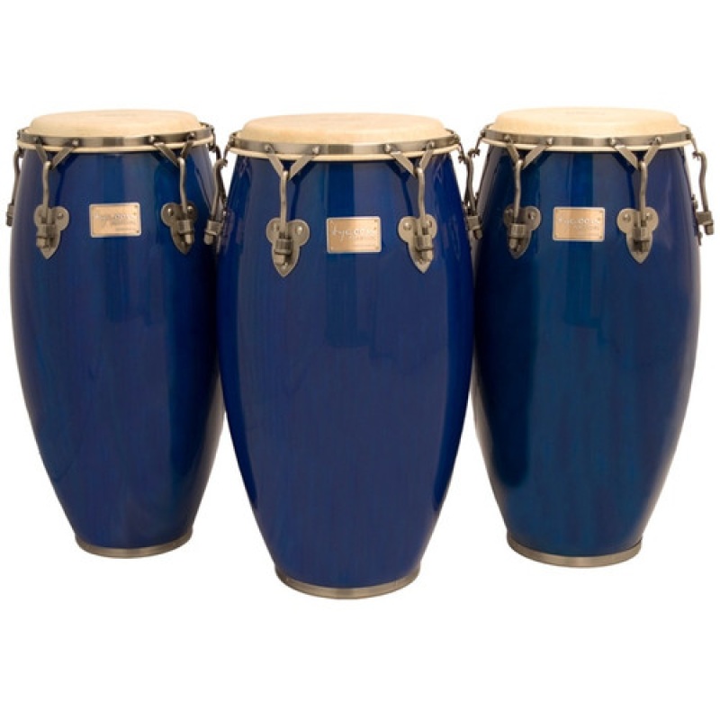 Tycoon Percussion Signature Classic Series Conga With Stand, Blue
