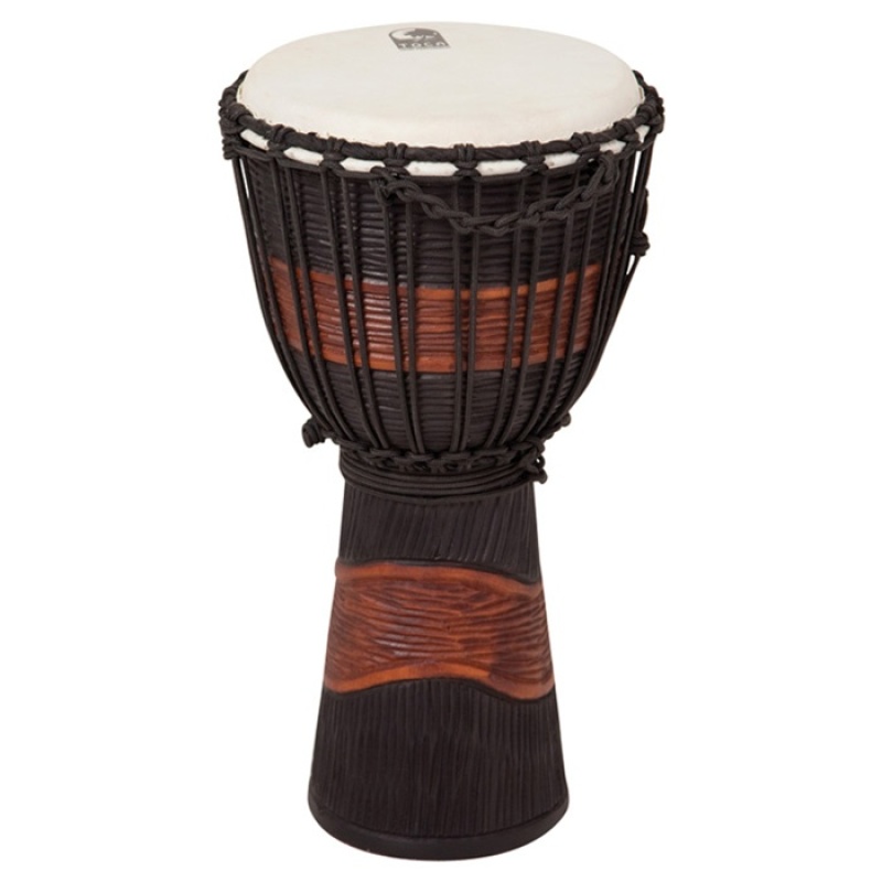 Toca Street Series 10" Djembe, Brown And Black Stain
