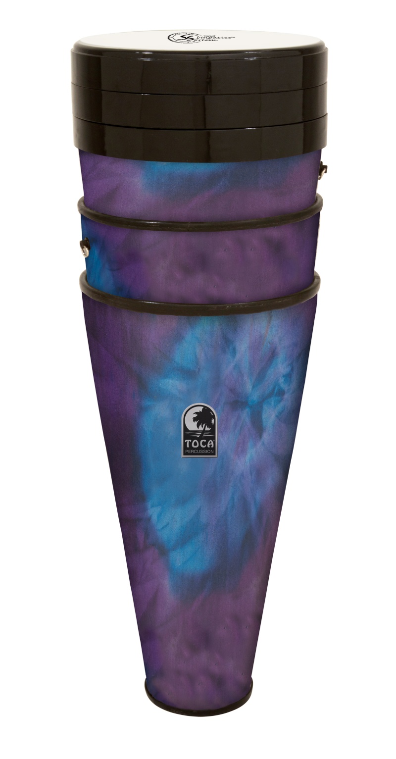 Toca Sympatico™ Nesting Ashiko Set Of 3 - 12" Head, Woodstock Purple, Pretuned Fiberskin Heads
