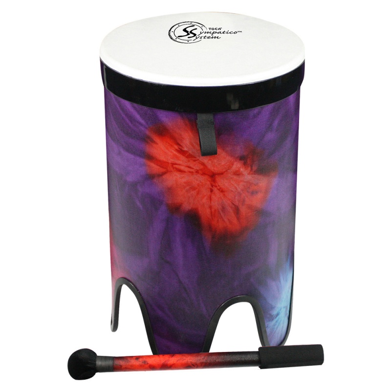 Toca Sympatico Nesting Tom-Tom 12", Woodstock Purple Pretuned Fiber W/ Dot Tssnd-12Wp-Fp