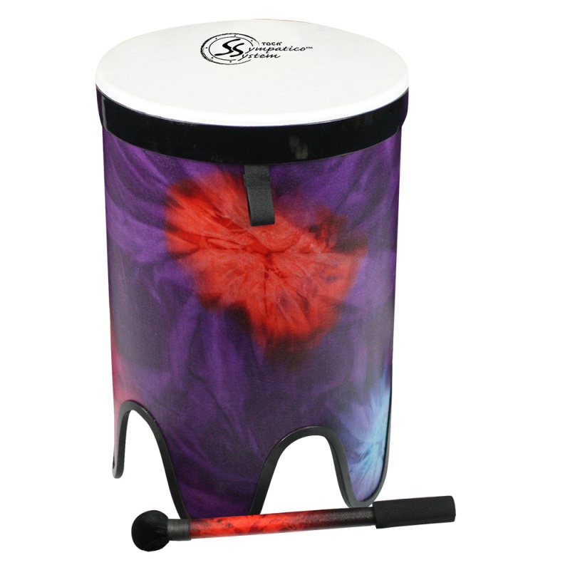 Toca Sympatico Nesting Tom-Tom 16", Woodstock Purple Pretuned Fiber W/ Dot