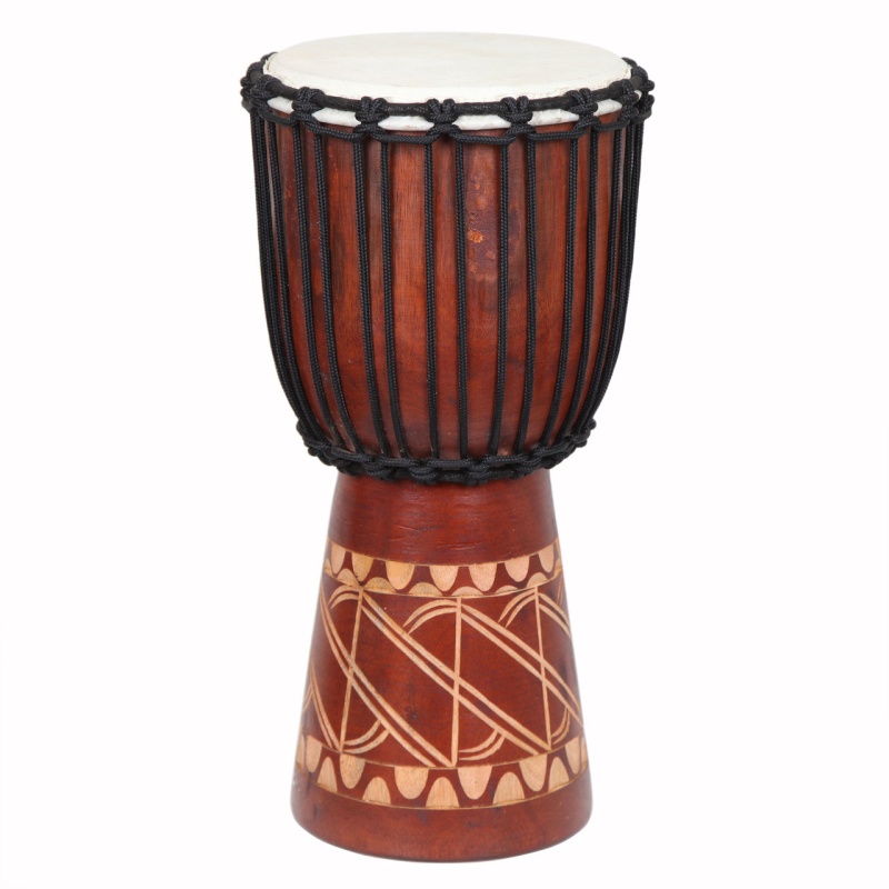 Tribal Carved Djembe Drum