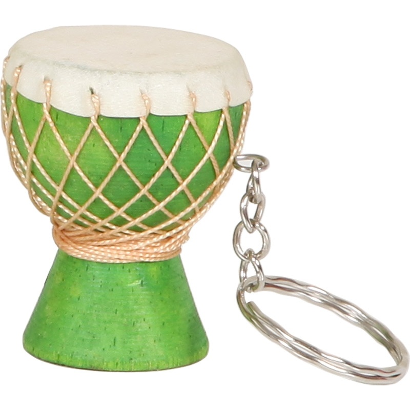 Djembe Keychain, Green