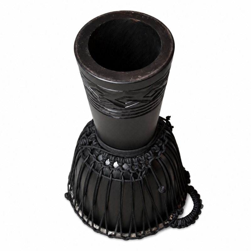 Open Box Sale: X8 Drums Black Stallion Pro Djembe With Backpack Bag – 10 Inch