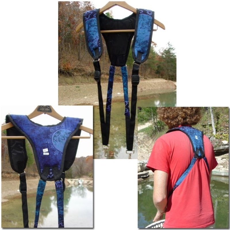 Double Drum Straps, Blue