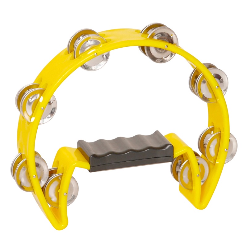 X8 Drums Crescent Tambourine, Yellow