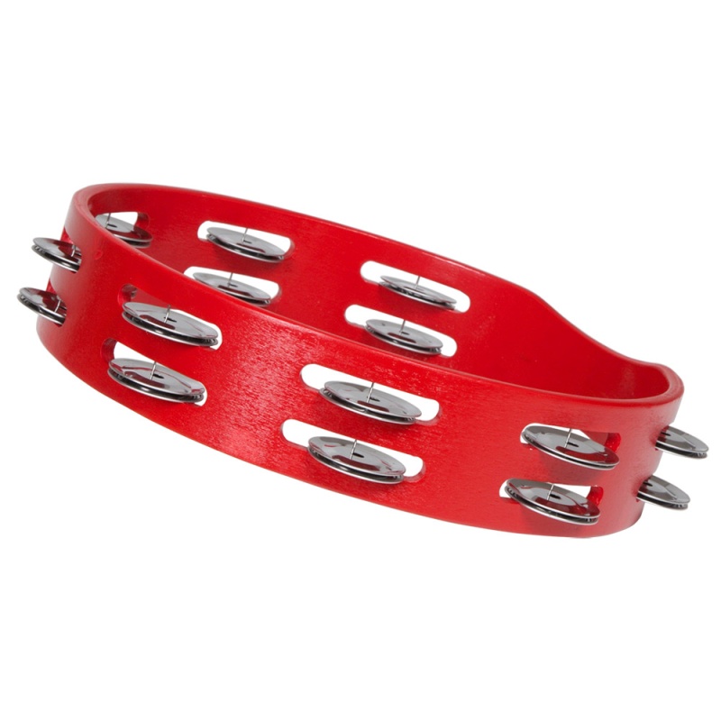 X8 Drums Spectrum Tambourine, Red
